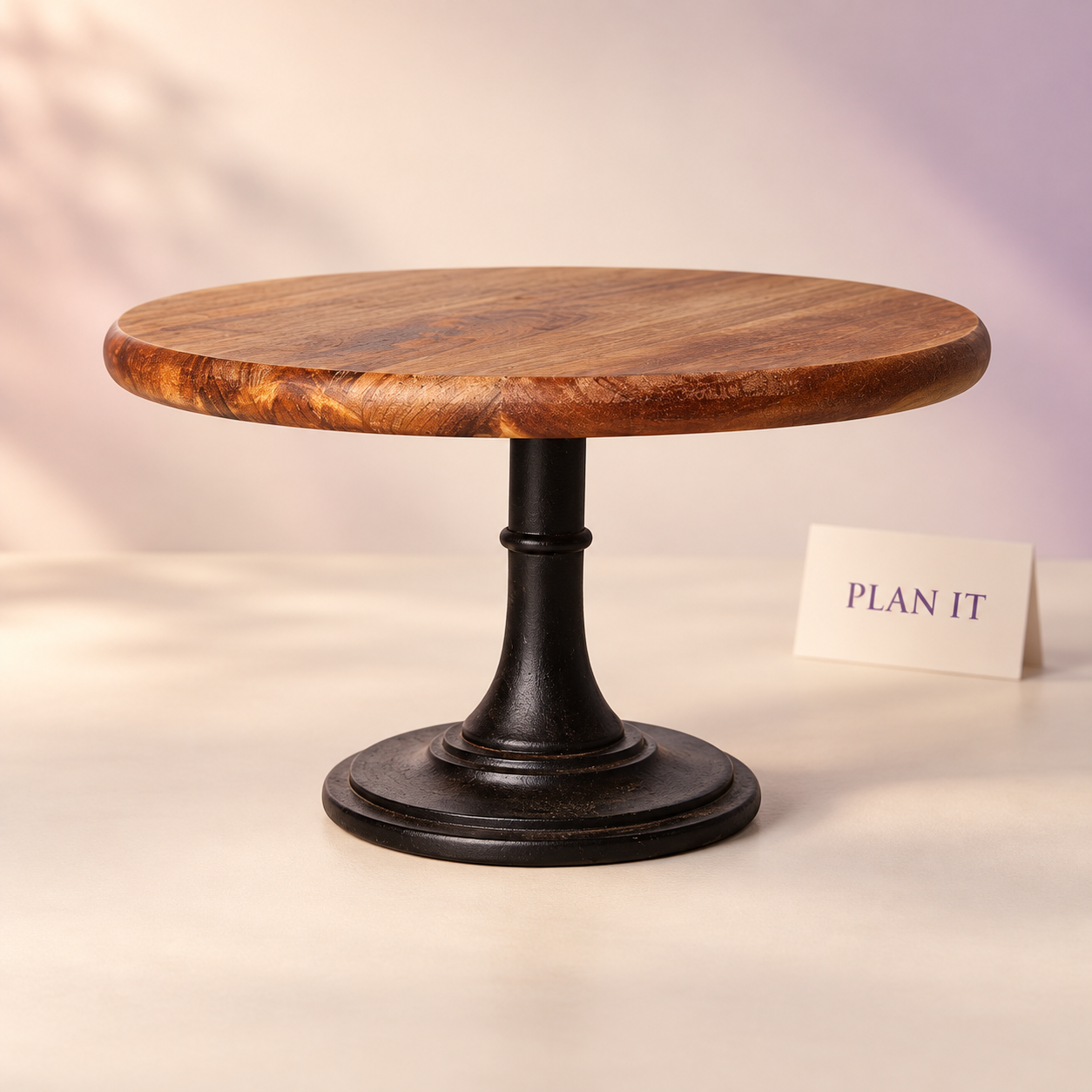 Acacia Cake Stand — 25.5 cm — Primary view